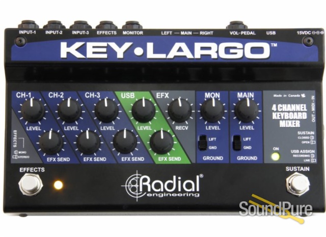 Radial Engineering Key-Largo Keyboard Mixer