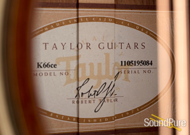 Taylor K66ce Koa 12-String Guitar #1105195084 - Used — image 4