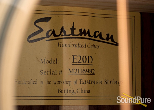Eastman E20D Adirondack/Rosewood Acoustic #M2116982 — image 4