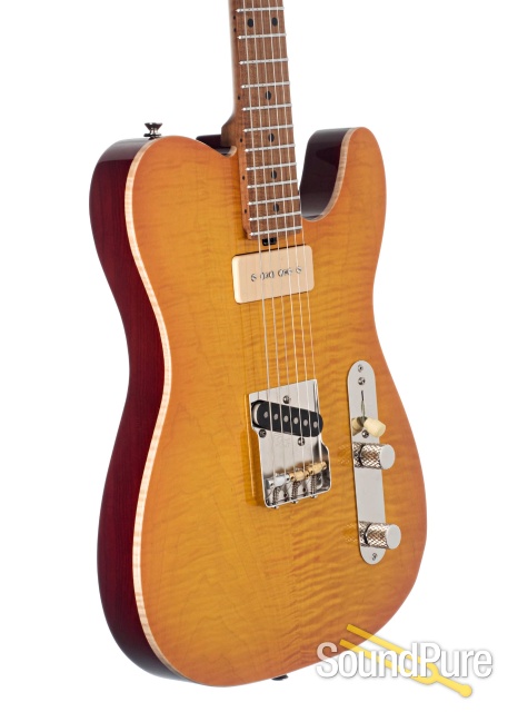 Tuttle Hollow T Faded Ice Tea Electric Guitar #688 — image 3
