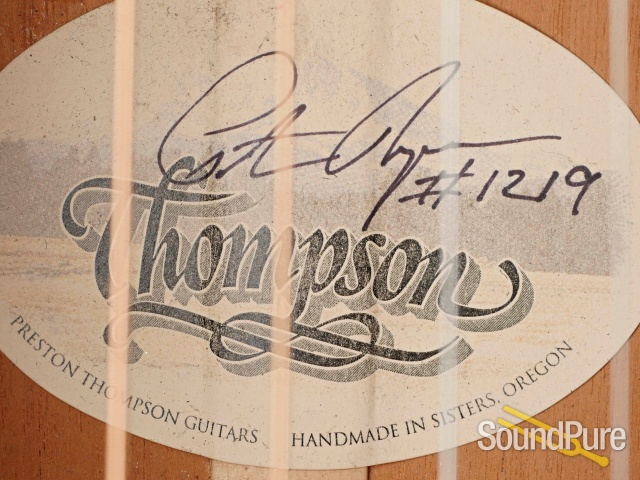 Preston Thompson D-MA Addy/Mahogany Dread #1219 - Used — image 2
