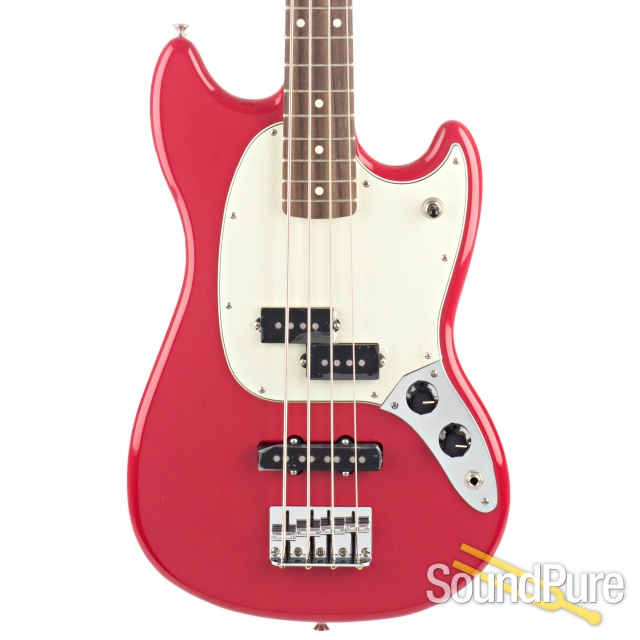 Fender Player Mustang PJ Bass Dakota Red #MX16775707 - Used — image 1