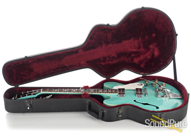 Epiphone Casino VT TQ Turquoise Guitar #R96L-0182 - Used — image 4