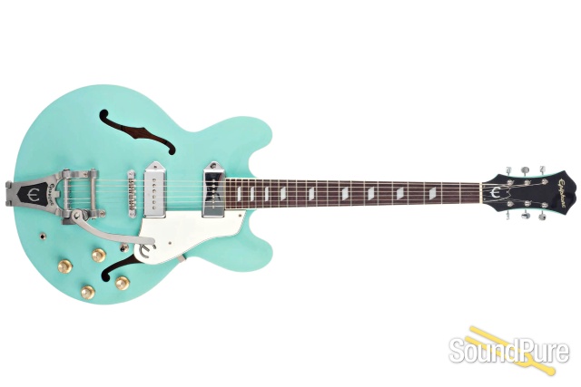 Epiphone Casino VT TQ Turquoise Guitar #R96L-0182 - Used — image 8