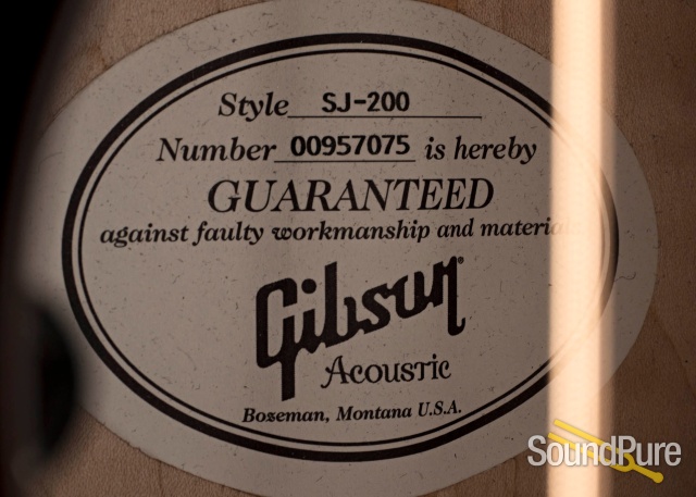 Gibson SJ-200 Sunburst Sitka/Flame Maple #00957075 - Used — image 4