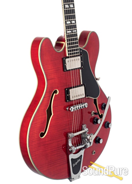 Eastman T486B-RD Red Semi-Hollow #13850453 - Used — image 3