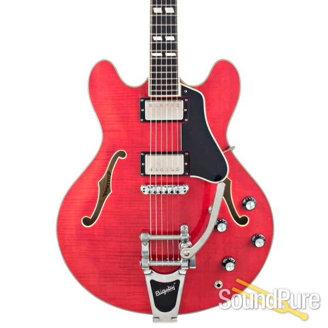 Eastman T486B-RD Red Semi-Hollow #13850453 - Used — image 1