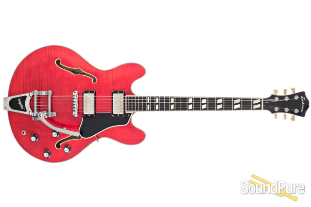 Eastman T486B-RD Red Semi-Hollow #13850453 - Used — image 8
