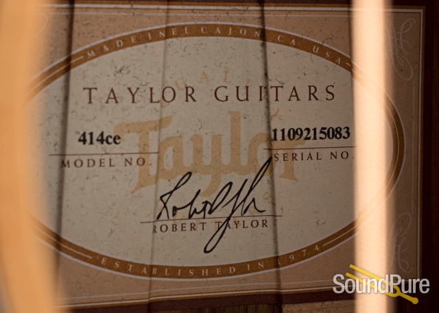 Taylor 414ce Sitka/Ovangkol Acoustic #1109215083 - Used — image 4