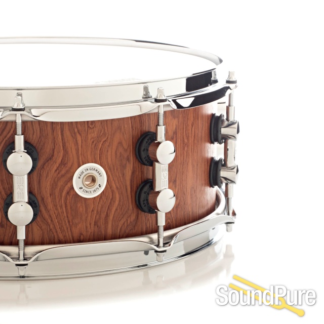 Sonor 5.5x14 SQ2 Medium Beech Snare Drum- Bubinga — image 3