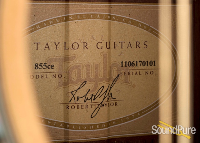 Taylor 855ce 12-String Jumbo Acoustic #1106170101 - Used — image 4