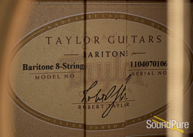 Taylor Baritone-8 Sitka/Indian Rosewood #1104070106 - Used — image 4