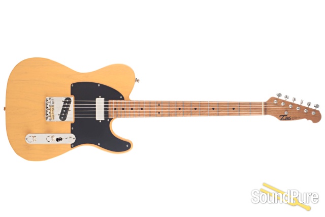 Tuttle Hollow T Butterscotch Electric Guitar #706 — image 8