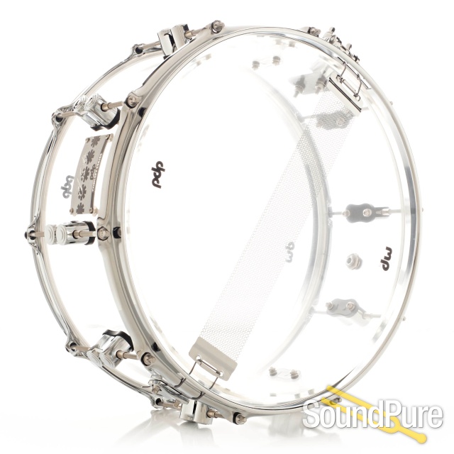 PDP 6x14 Chad Smith Signature Acrylic Snare Drum — image 2