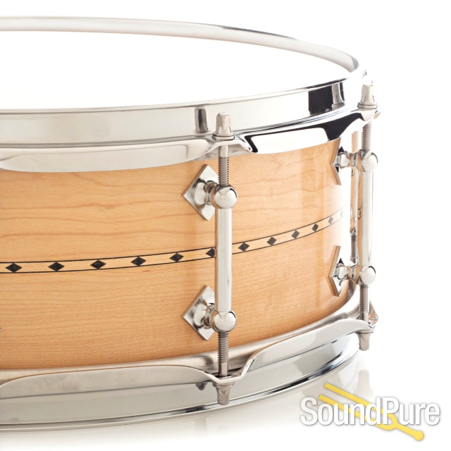 Craviotto 5.5x14 Maple Custom Shop Snare Drum-Maple Inlay — image 3