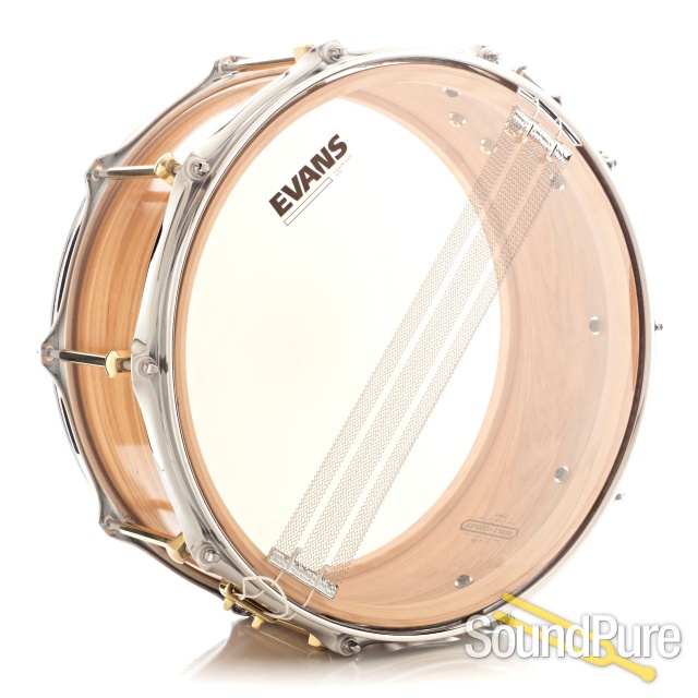 Noble & Cooley 6x14 SS Classic Black Birch Snare Drum-Oil — image 2