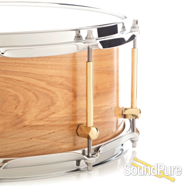 Noble & Cooley 6x14 SS Classic Black Birch Snare Drum-Oil — image 3