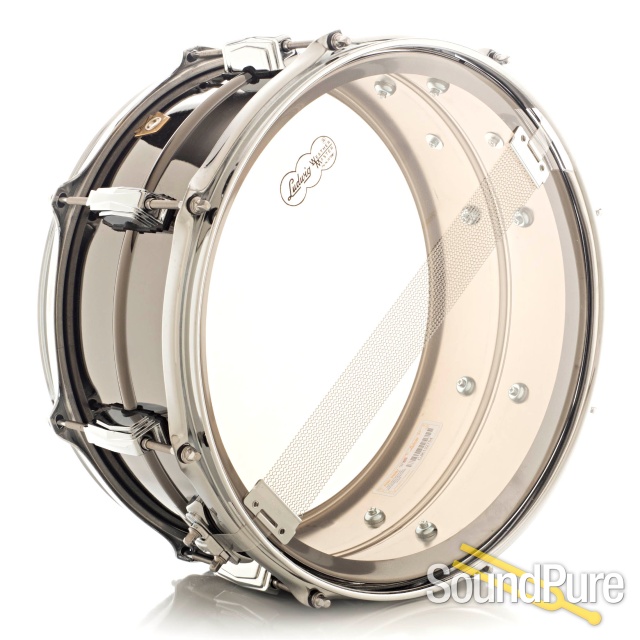 Ludwig 6.5x14 Black Beauty Snare Drum-Imperial Lugs-8 LB415 — image 2