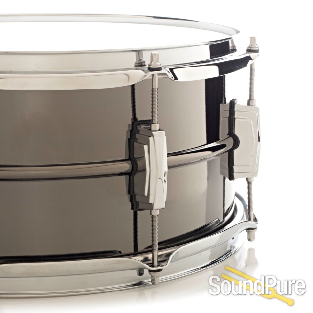 Ludwig 6.5x14 Black Beauty Snare Drum-Imperial Lugs-8 LB415 — image 3