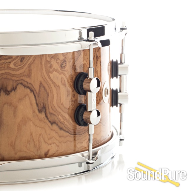 Sonor 6.5x13 SQ2 Medium Birch Snare Drum Chocolate Burl — image 3