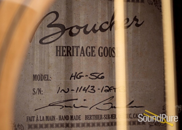 Boucher HG-56 Adirondack/Rosewood #IN-1143-12FTB - Used — image 4