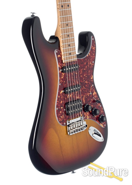 Suhr Classic S Paulownia Trans 3 Tone Burst Guitar #66836 — image 3