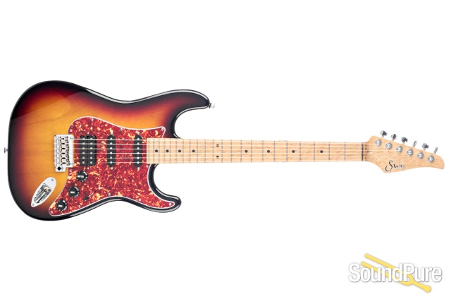 Suhr Classic S Paulownia Trans 3 Tone Burst Guitar #66836 — image 8