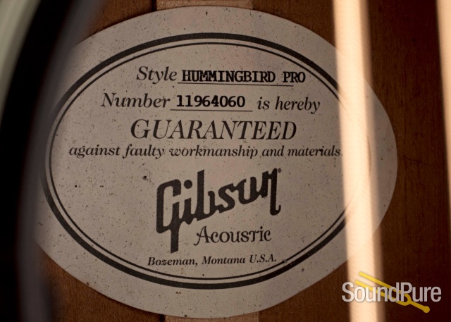 Gibson Hummingbird Pro Sunburst #11964060 - Used — image 5