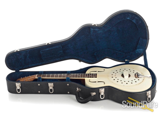 National 14-Fret Collegian White Resophonic #22500 - Used — image 4