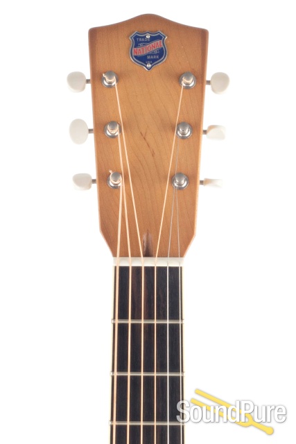 National 14-Fret Collegian White Resophonic #22500 - Used — image 5