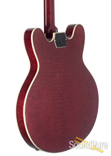 Ovation Tornado Red Semi-Hollow Guitar #H 151 - Used — image 4