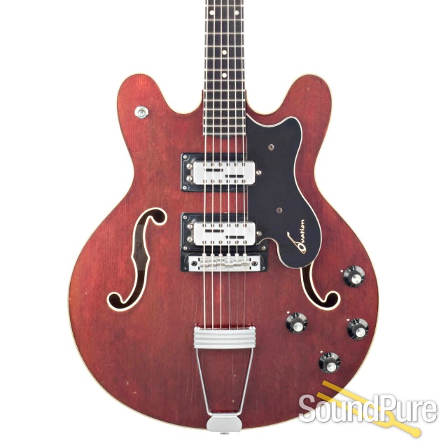 Ovation Tornado Red Semi-Hollow Guitar #H 151 - Used — image 1