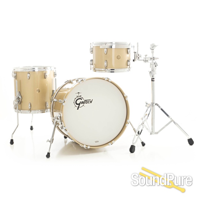 Gretsch 3pc USA Custom Drum Set- Gold Mist 12/14/20-Used