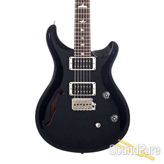 PRS CE 24 Semi-Hollow Black Electric Guitar #275552 - Used — image 1