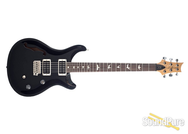 PRS CE 24 Semi-Hollow Black Electric Guitar #275552 - Used — image 2