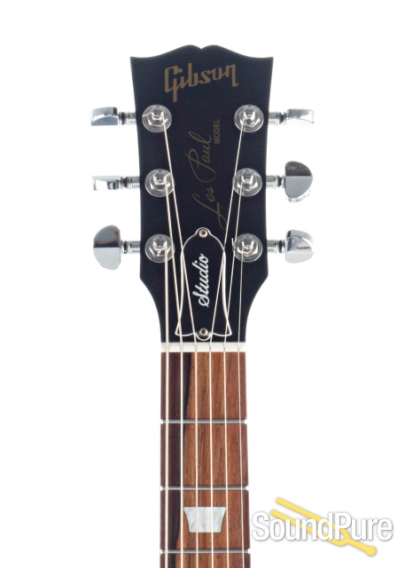 Gibson LP Studio Black Electric Guitar #01820320 - Used — image 4