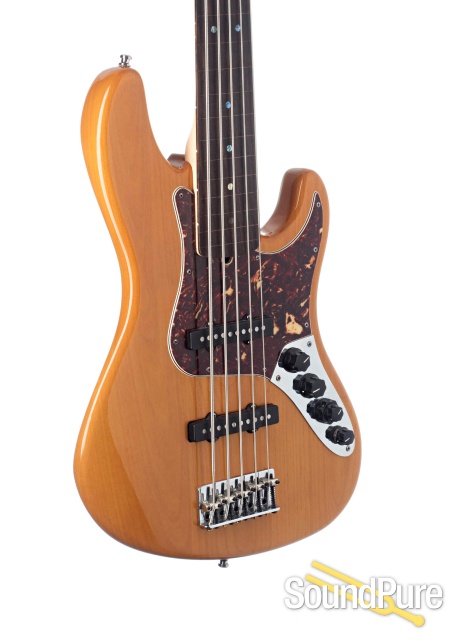 Fender Am Dlx Jazz Bass 5-String Fretless #DZ7284305 - Used — image 2
