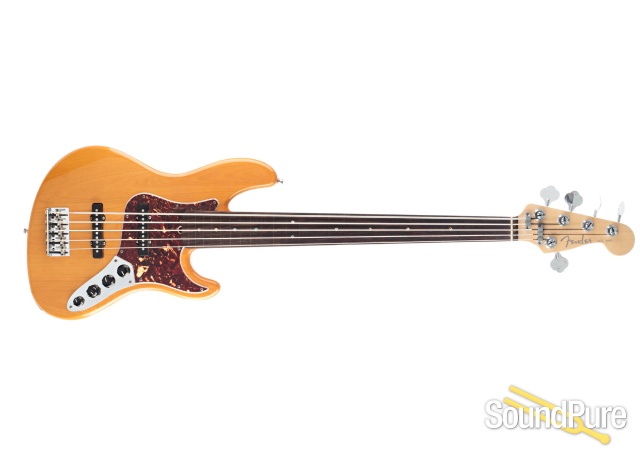 Fender Am Dlx Jazz Bass 5-String Fretless #DZ7284305 - Used — image 7