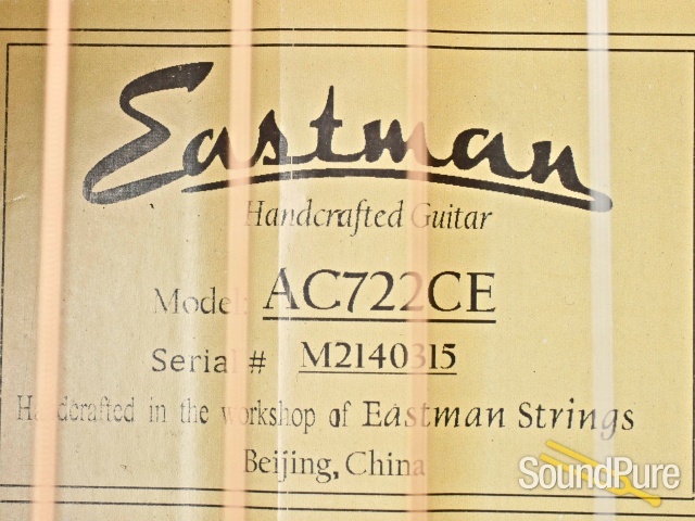 Eastman AC722CE Grand Auditorium Spruce/Rosewood #M2140315 — image 2
