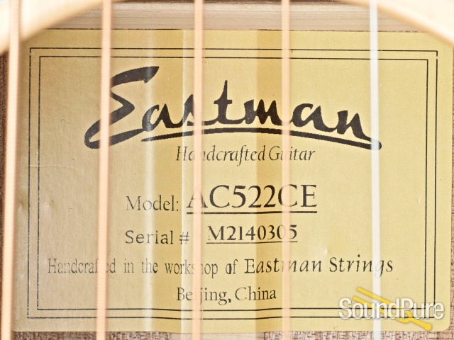 Eastman AC522CE Deluxe Sitka/Mahogany #M2140305 — image 2
