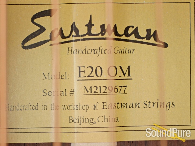 Eastman E20OM Adirondack/Rosewood Acoustic #M2129677 — image 2