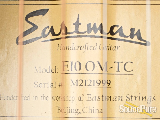 Eastman E10OM-TC Adirondack/Mahogany #M21211999 — image 2