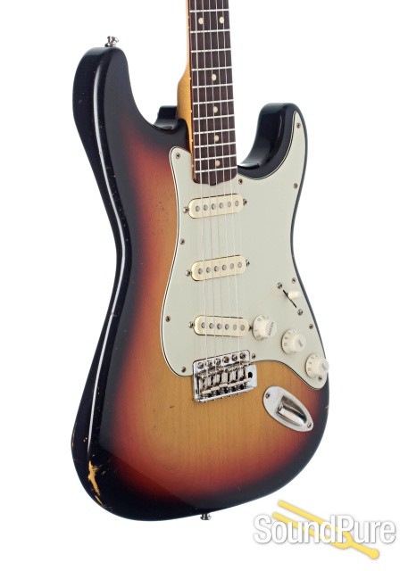 Mario Guitars S-Style 3-Tone Sunburst Guitar #216180  - Used — image 3