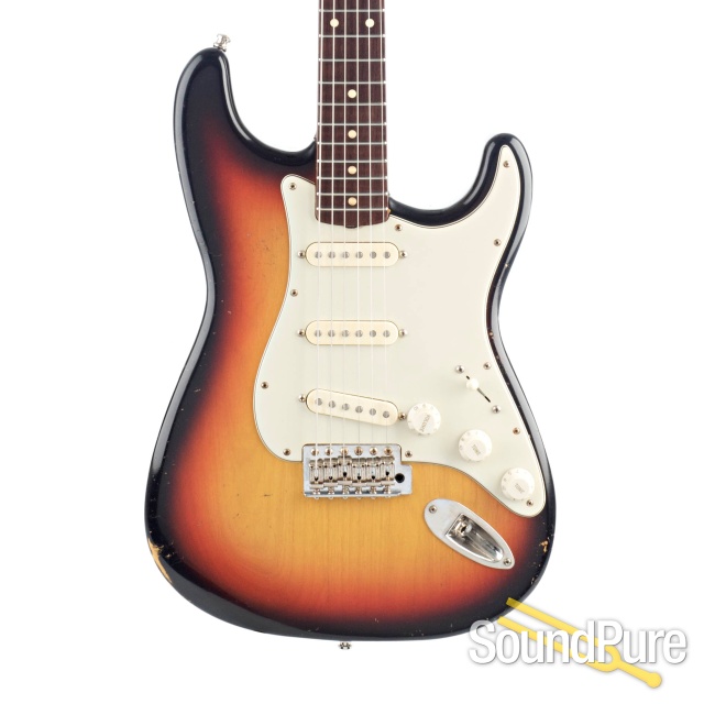 Mario Guitars S-Style 3-Tone Sunburst Guitar #216180  - Used — image 1