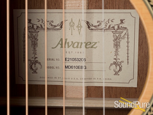 Alvarez MD610EBG Spruce/Mahogany Acoustic #E21053206 - Used — image 2