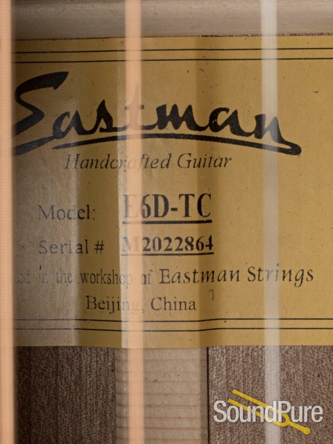 Eastman E6D-TC Sitka/Mahogany Dreadnought #M2022864 - Used — image 6
