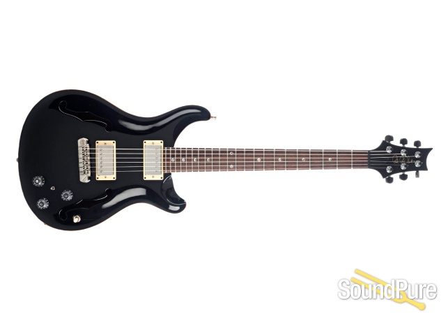 PRS Hollowbody II Black Electric Guitar #7124225 - Used — image 6