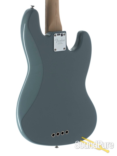 Fender Am Pro Jazz Bass Sonic Gray Lefty #US17046486 - Used — image 2