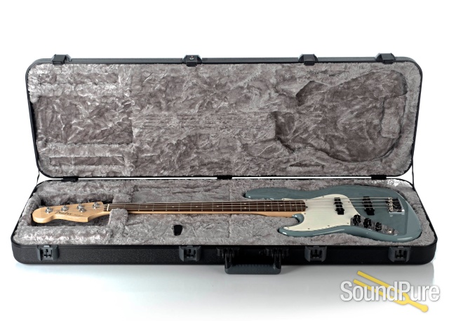 Fender Am Pro Jazz Bass Sonic Gray Lefty #US17046486 - Used — image 5