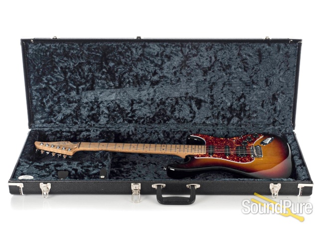 Suhr Classic S Paulownia Trans 3 Tone Burst Guitar #66835 — image 5